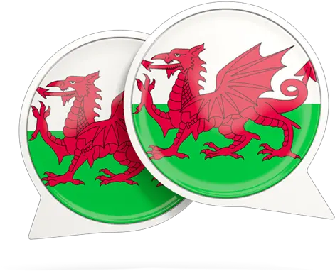 Download Hd Round Chat Icon Welsh Dragon Throw Blanket Wales Flag Png Green Chat Icon