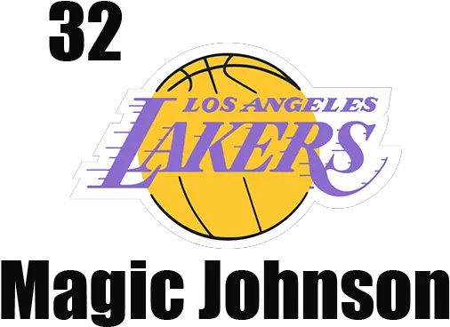Usnlos Angeles Lakers Vertical Png Magic Johnson Png