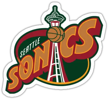 Sports Team Logos Nba Teams Seattle Supersonics Team Colors Png Seattle Supersonics Logo