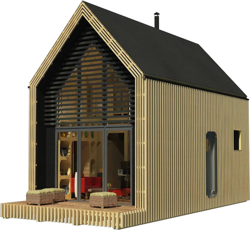 Download Tiny House Alice Small Wood House Plan Png Small House Png