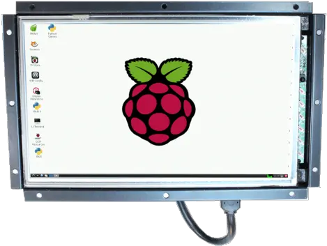 Raspberry Pi Based 10 Open Frame Touchscreen Panel Pc Open Frame Touch Screen Monitor Png Raspberry Pi Logos