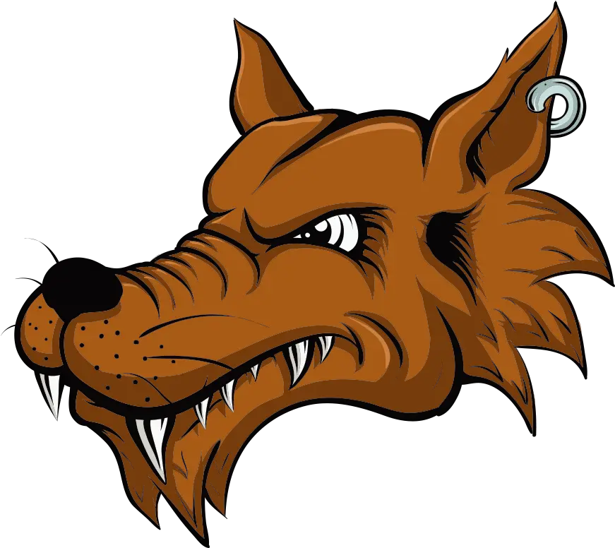 Gray Wolf Cartoon Illustration Vector Wolf Png Download Wolf Head Drawing Animated Wolf Cartoon Png