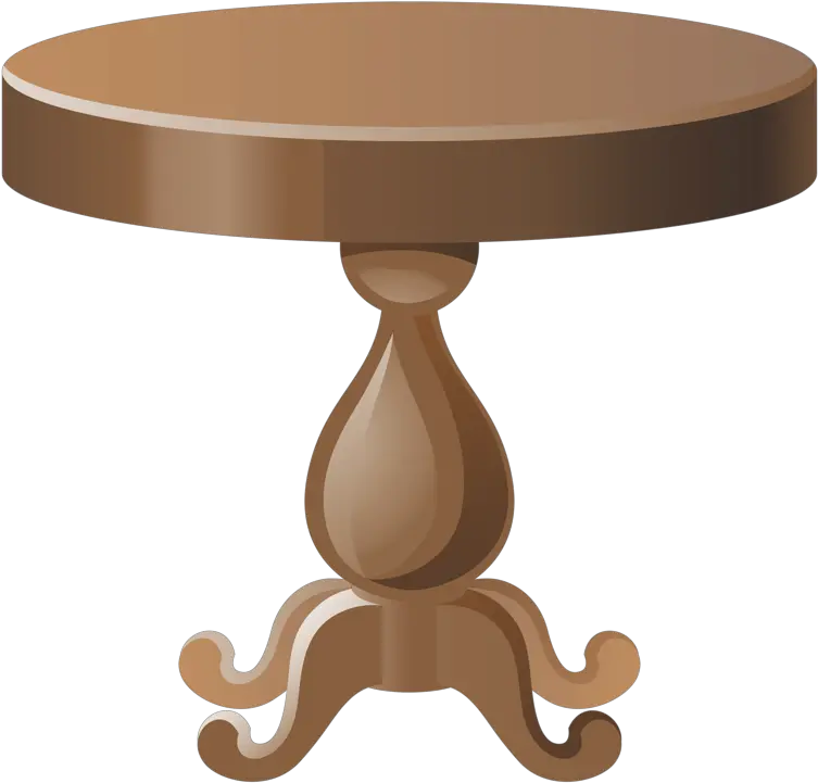 Download Transparent Clear The Table Clipart Round Table Coffee Table Drawing Png Round Table Png
