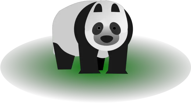 Download Hd Giant Panda Bear Computer Logo Giant Panda Giant Panda Png Panda Png