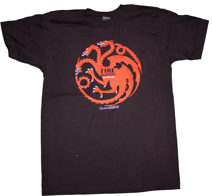 Game Of Thrones Hbo Licensed T Shirts Stark Winter Is House Targaryen Png Targaryen Sigil Png