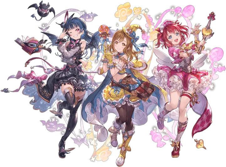 Aqours First Years Apng Anime Fantasy Fan Art Love Live Png