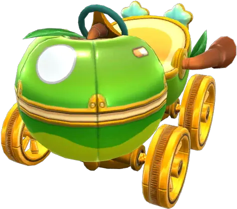 Green Apple Kart Super Mario Wiki The Mario Encyclopedia Mario Kart Tour Green Apple Kart Png Mario Kart Tour Icon