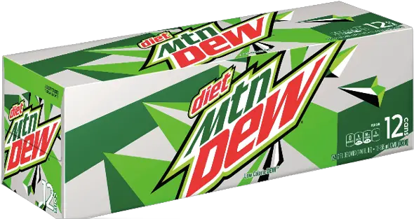 Diet Mountain Dew Soda 12fl Oz 12 Ct Mountain Dew 12 Pack Png Diet Mountain Dew Logo