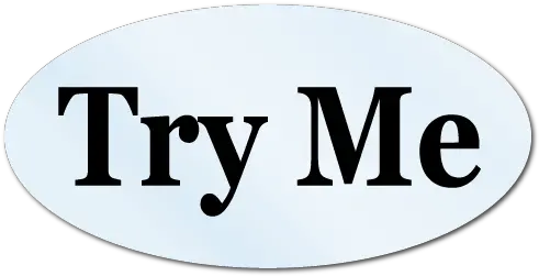 Try Me Oval 031 X 063 Black Homes Png Oval Transparent Background