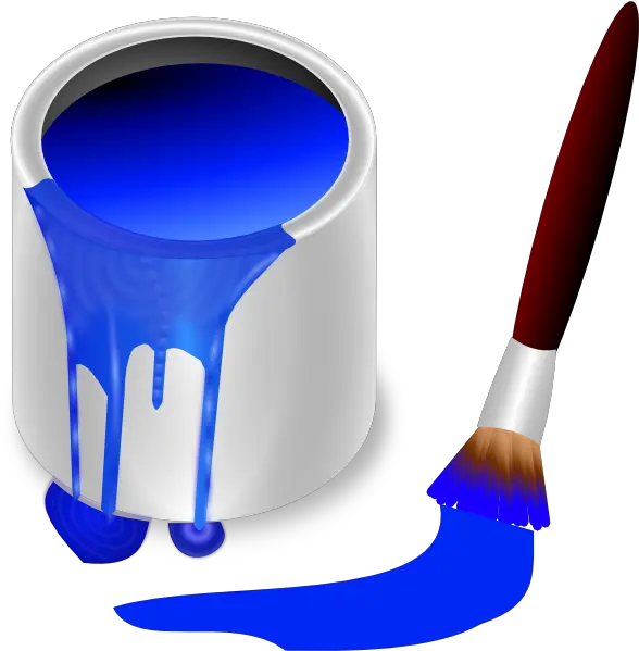 Blue Paint Brush Free Library Png Files Color Blue Clipart Png Paintbrush Clipart Transparent