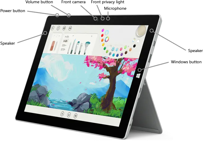 Surface 3 Features Sim Png Mic And Refresh Icon
