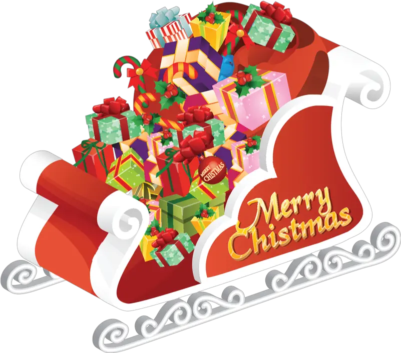 Santa Sleigh Png Free Christmas Frames For Facebook Santa Sleigh Transparent Background