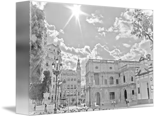 Nubes En La Plaza De San Francisco By Pedro José Saavedra Macías Monochrome Png Nubes Png