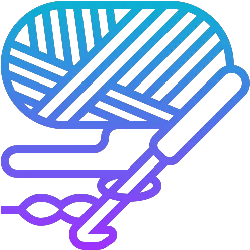 Crochet Icon From Sewing Equipment Pack Style Gradient Icon Häkeln Png Sewing Icon Png