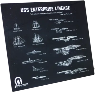 Star Trek Uss Enterprise Lineage Blueprint Plaque Starship Enterprise Png Star Trek Enterprise Png
