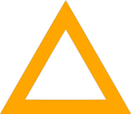Orange Triangle Outline Icon Triangle Png Triangle Outline Png