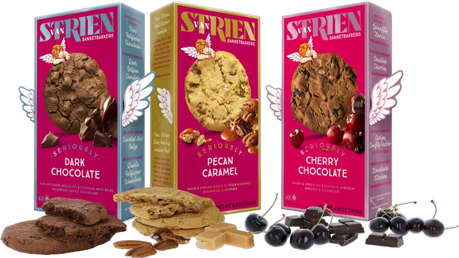 Van Strien Handmade Nutty Delight Chocolate Png Cookies Png