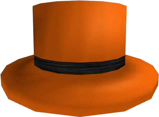 Black Banded Orange Top Hat Orange Top Hat Transparent Png Top Hat Transparent