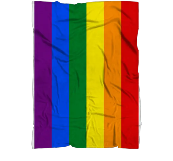 Rainbow Gay Pride Flag Premium Sublimation Adult Blanket Vertical Png Rainbow Flag Transparent