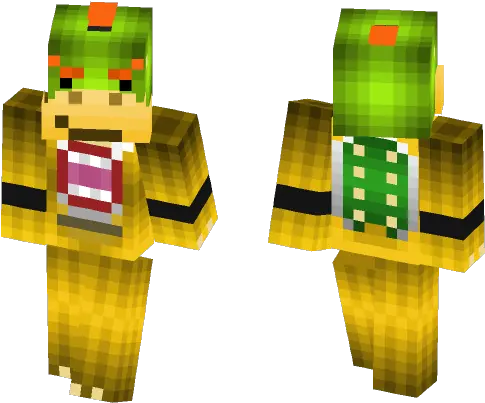 Download Super Mario Bowser Jr Minecraft Skin For Free Super Mario Bowser Minecraft Png Bowser Jr Png