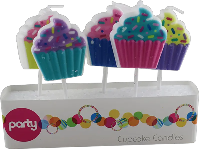 Muffin Shaped Colorful Birthday Candles Cupcake Png Birthday Candles Png