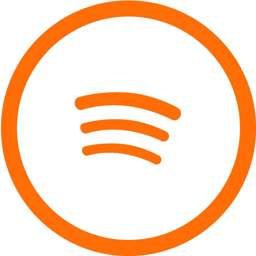 Icon Spotify Transparent Orange Spotify Logo Png Spotify Logo Font