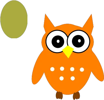 Orange Owl Png Svg Clip Art For Web Cartoon Owl Clipart Png