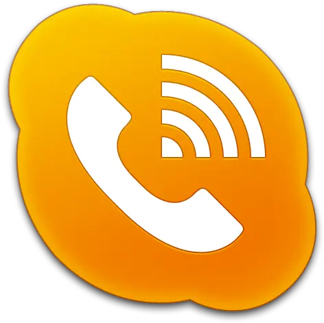 Skype Phone Alt Orange Icon Skype Icons Softiconscom Skype Phone Call Icon Svg Png About Us Button Icon