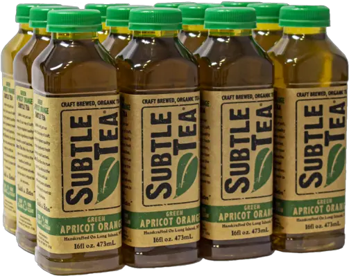 Green Apricot Orange Subtle Tea Case 12 Bottles Free Shipping U2014 The Subtle Tea Company Png Orang Png