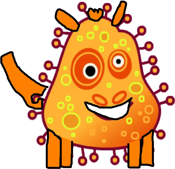 Orange Virus Png Transparent Cartoon Jingfm Transparent Background Germ Clipart Virus Png