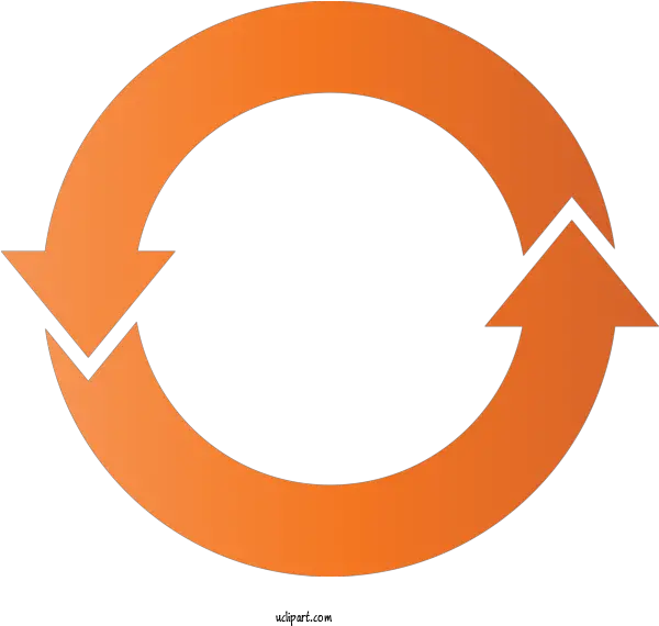 Arrow Orange Line Circle For Circle Arrow Orange Arrow In A Circle Transparent Background Png Green Arrow Icon No Background