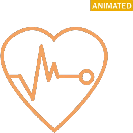 Heart Beat Archives Free Icons Easy To Download And Use Orange Heart With Beat Png Heart Rate Png