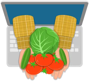 Vegetable Shop Icon Download In Colored Outline Style Superfood Png Vegetables Icon