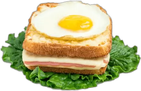 Croque Madame With Salad Transparent Png Stickpng Egg Sandwich Salad Transparent Background