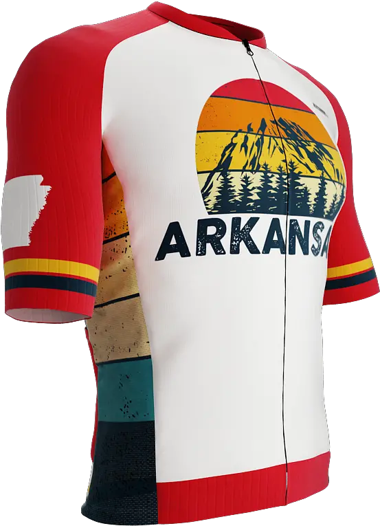 Scudopro Pro Elite Short Sleeve Cycling Jersey Arkansas Usa State Icon Landmark Symbol Identity Men And Women Long Sleeve Png Venezuela Flag Icon