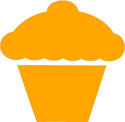 Orange Cupcake 6 Icon Free Orange Food Icons Pink Cupcake Icon Png Cupcake Icon Png