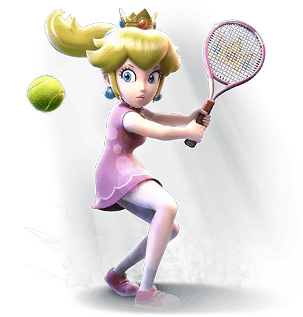 File Sports Peach Tennis Mario Sports Superstars Princess Peach Vôlei Png Princess Peach Icon