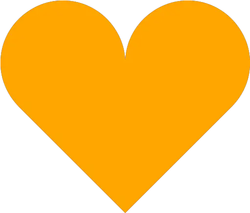 Orange Heart 5 Icon Free Orange Heart Icons Orange Heart Png Orange Heart Png