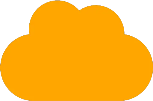 Orange Cloud 5 Icon Free Orange Cloud Icons Orange Cloud Icon Png Cloud Png Transparent