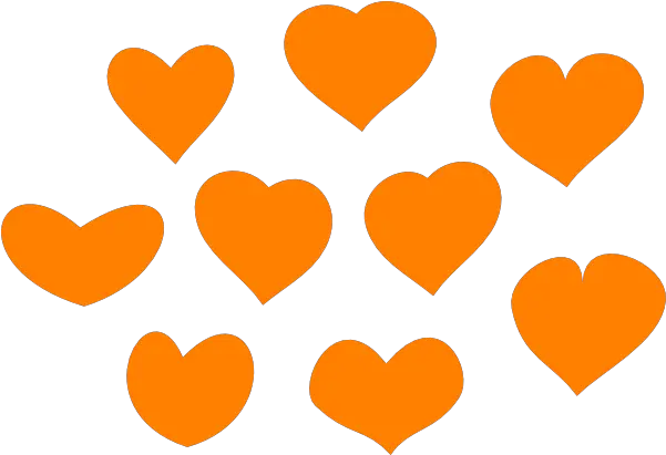 Hearts Clipart Orange Heart Orange Icon Png Orange Heart Png
