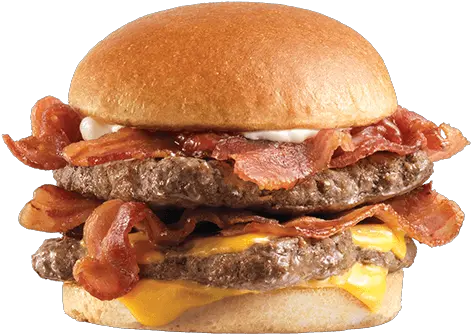 Baconator Wendy S Food Png Hamburger Transparent Background