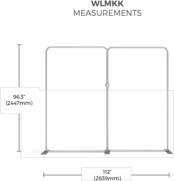 Waveline Media Display Wlmkk Kit 02 Tension Fabric Display Diagram Png Wave Line Png