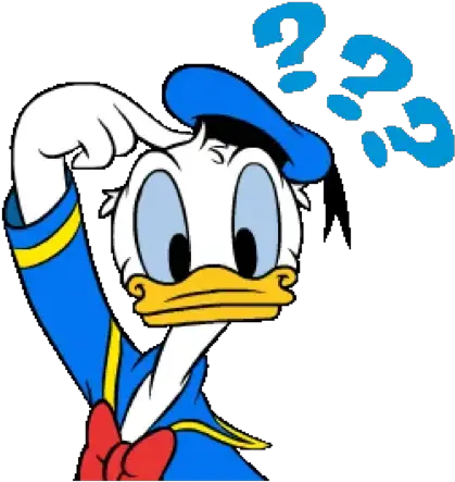 Donald Duck Whatsapp Stickers Stickers Cloud Donald Duck Thinking Clipart Png Donald Duck Icon