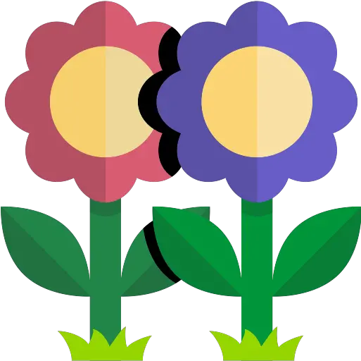 Flowers Png Icon 16 Png Repo Free Png Icons Flower Flat Art Png Green Flowers Png