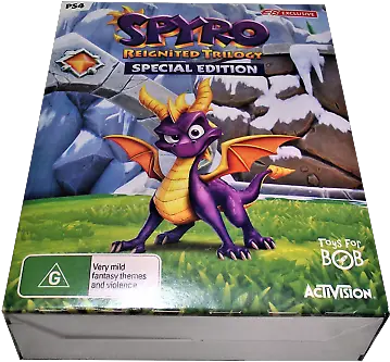 Spyro Reignited Trilogy Special Edition Sony Ps4 Complete Spyro Reignited Trilogy Case Png Spyro Transparent