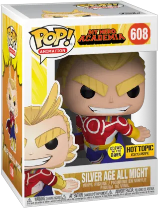 Animation My Hero Academia All Might Silver Age Glow In The My Hero Academia Figurines Pop Png All Might Png