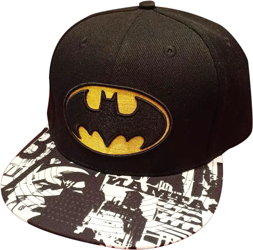 Menu0027s Batman Snapback Cap W Gold Logo Batman Png Batman Logo Transparent