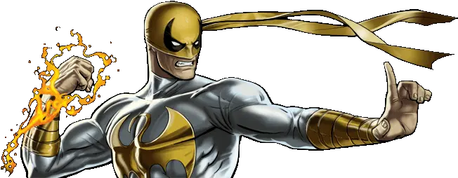 Avengers Alliance Redux Wiki Iron Fist White And Gold Png Iron Fist Png
