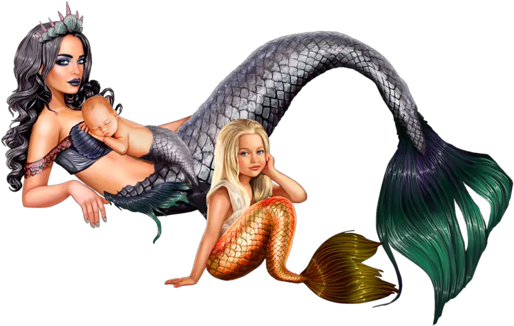 Mermaid Mom Png Official Psds Tube Sirene Mermaid Png