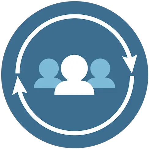 A Curated Team Of Human Human Resources Icon Circle Png Human Capital Icon
